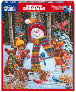 ⭐HOLIDAY⭐ Visiting the Snowman Jigsaw Puzzle - 500 Piece