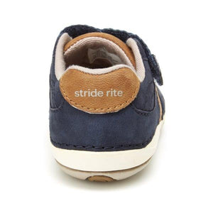 Soft Motion Artie (First Walking) Sneaker - Navy/Tan
