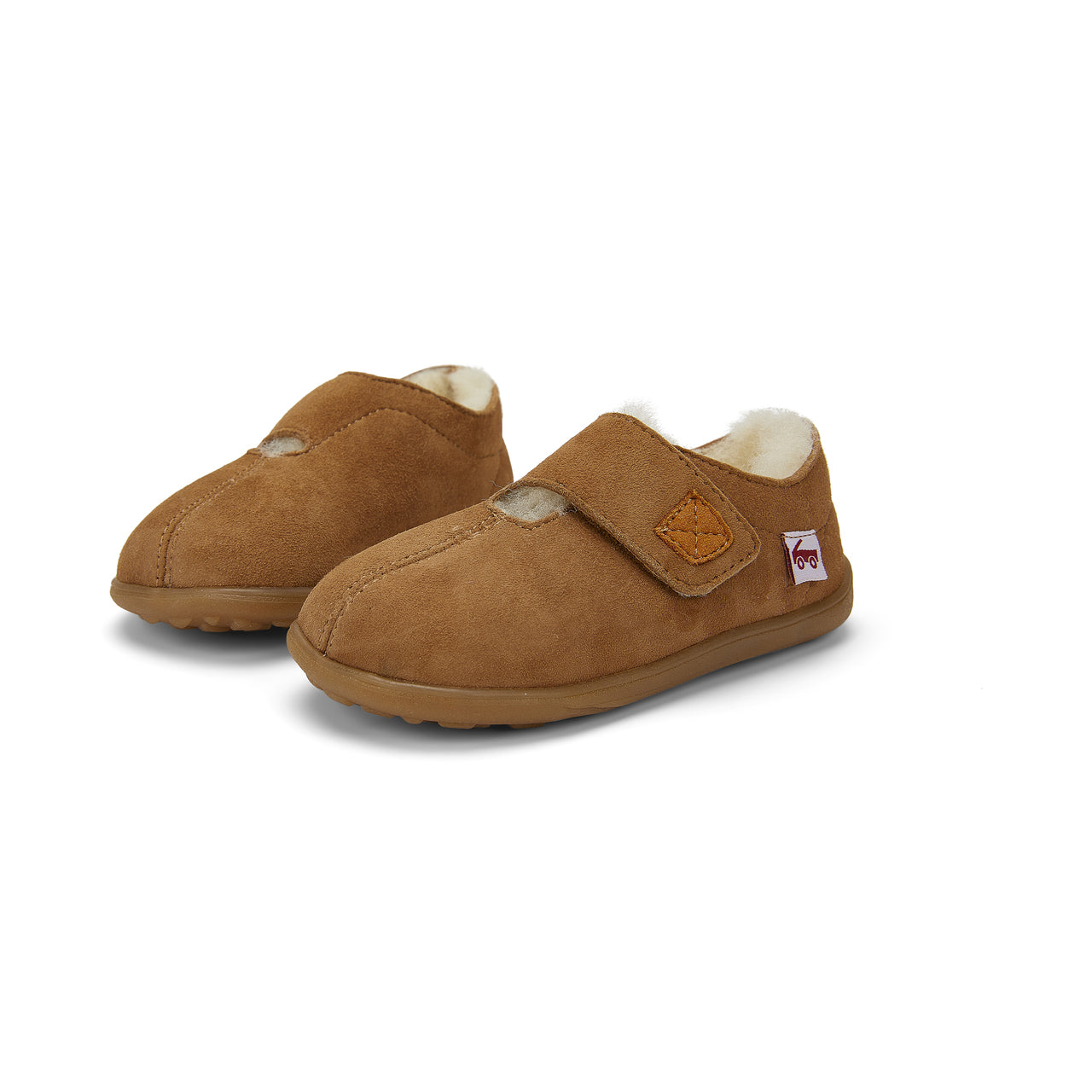 Colby Shearling Slipper Shoe - Brown