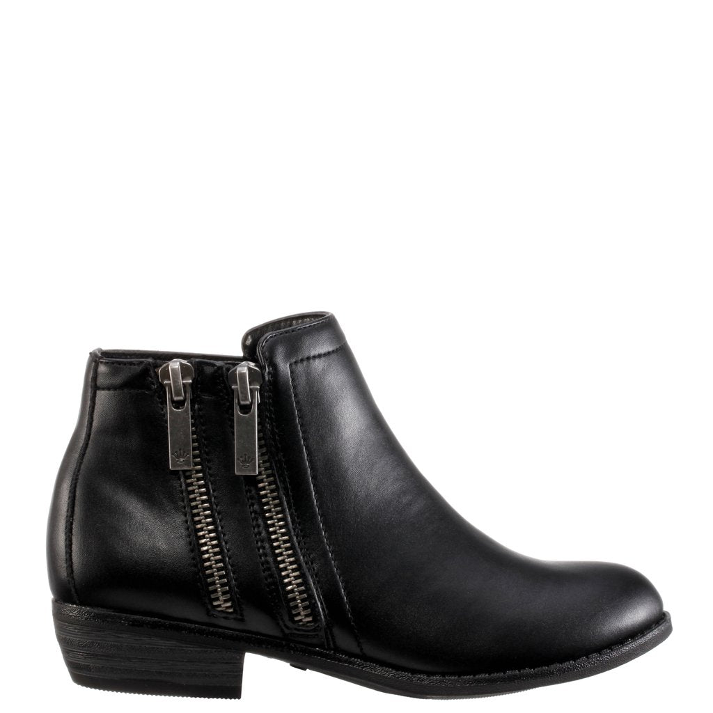 Kids Tabara Ankle Boot - Black Smooth