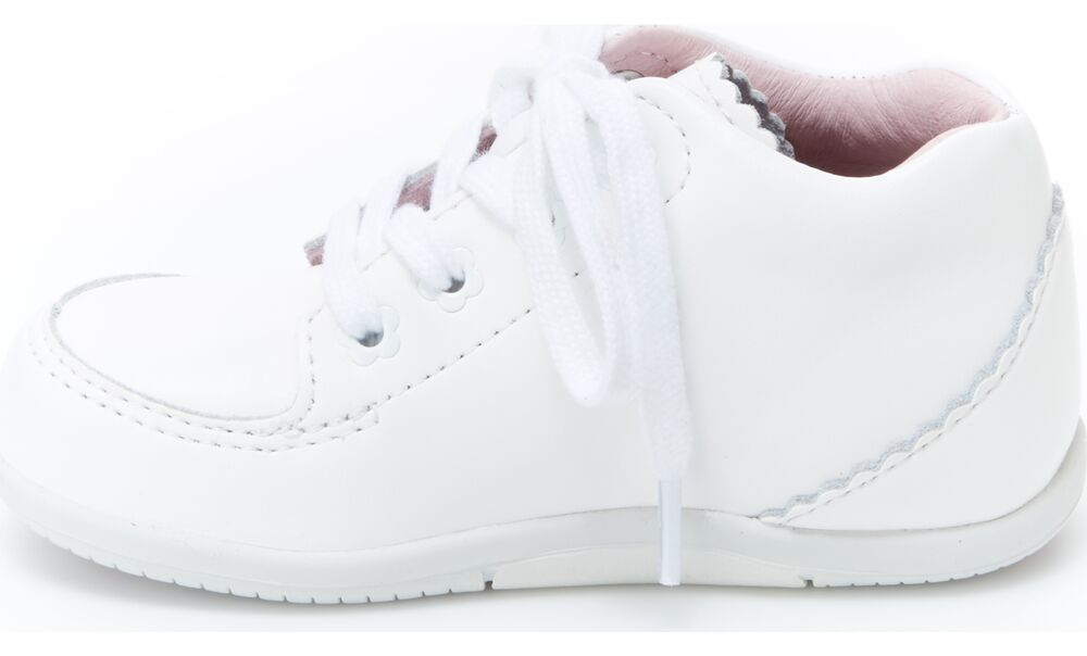 SRTech Emilia Classic Lace Shoe - White Leather