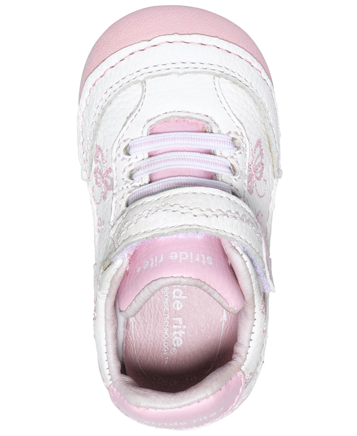 Soft Motion Bambi Leather Sneaker - White/Pink