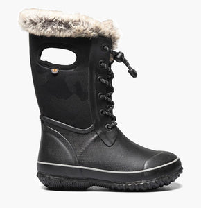 Arcata Knit Kid's Snow Boots - Black Tonal