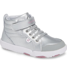Bare Steps Buddy High Top Sneaker - Silver