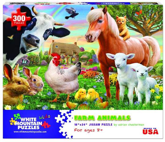 Farm Animals Jigsaw Puzzle - 300 Piece – Tonka Shoe Box