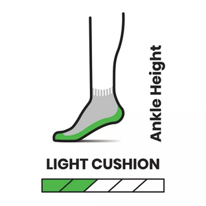 Kids' Hike Light Cushion Quarter Socks -  Ash