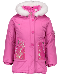 Girls Sparkle Winter Jacket - Pink