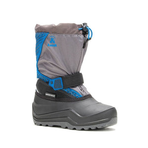 Kid's Snowfall2 Waterproof Snow Boot - Charcoal/Blue