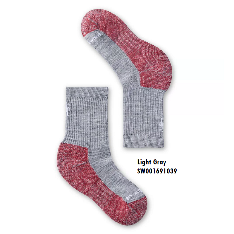 Kids' Hike Light Cushion Crew Socks - Light Gray (039)